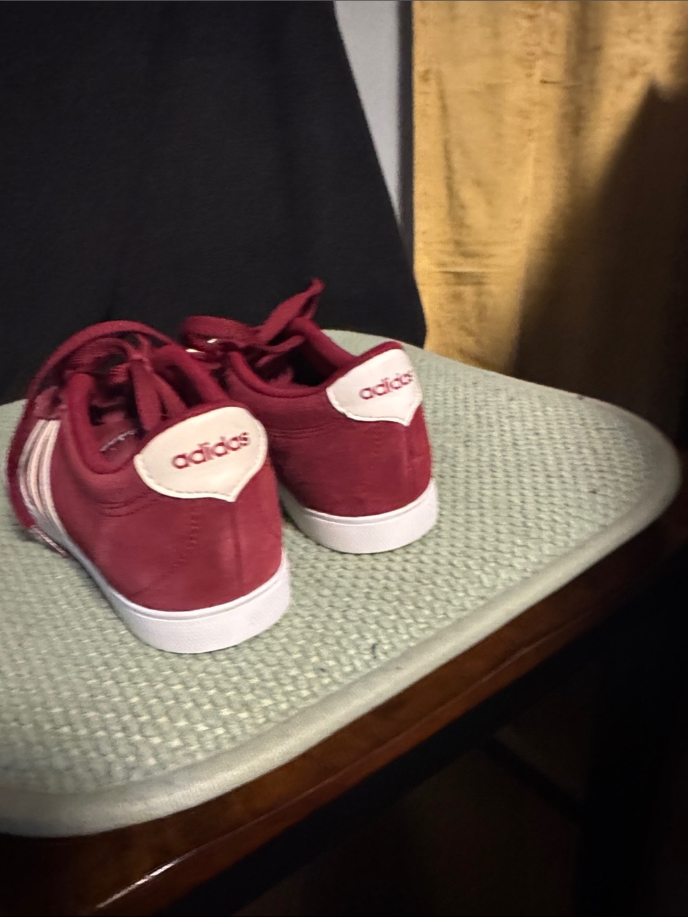 adidas women Burgundy Low-Top Sneakers